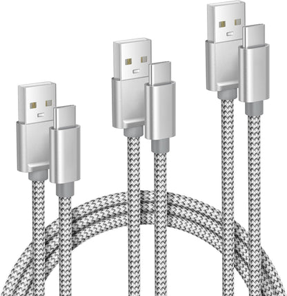 Elebase iPhone 16 15 Pro Max Charger Cord 1.5/3.3/6.6FT 3 Pack,USB to USB Type C Car Charging Cable,USBC Power Cable for New Apple iPad mini Air,Airpods 4,Samsung Galaxy S25 S24 S23 Plus Ultra,Z Flip