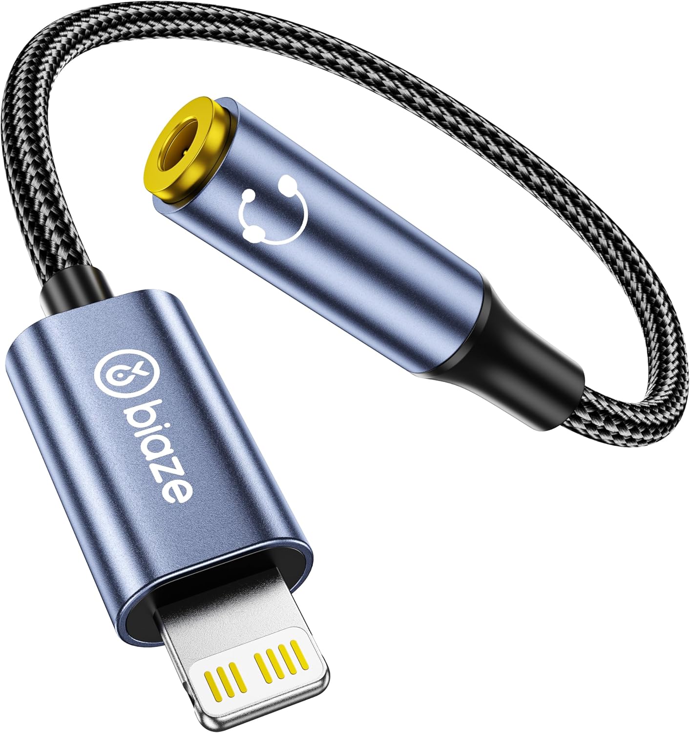 iPhone Headphone Adapter, Lightning to 3.5mm Adapter Auxiliary Adapter, Compatible with iPhone 14/13 /12/11 Full Series/SE/X/XR/XS/8 (Lightning to 3.5mm)