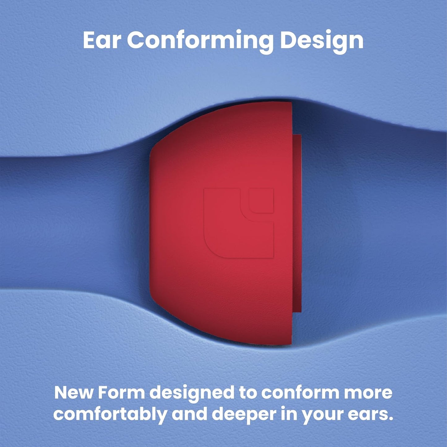 Foam Masters Ultra-Premium Memory Foam Ear Tips for AirPods Pro 1st & 2nd Gen | 3 Pairs | Black Magic Ver 6.0 | Secure | Comfort | Better Noise Cancel | Replacement Buds – Red, Small