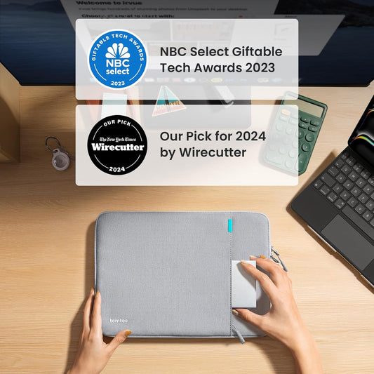 tomtoc 360 Protective Tablet Sleeve for iPad Pro 13-inch (M4) 2024, iPad Air 13-inch (M3/M2) 2025, iPad Pro 12.9-in (6th/5th/4th/3rd Generation) with Magic Keyboard, Water-Resistant iPad Case Bag