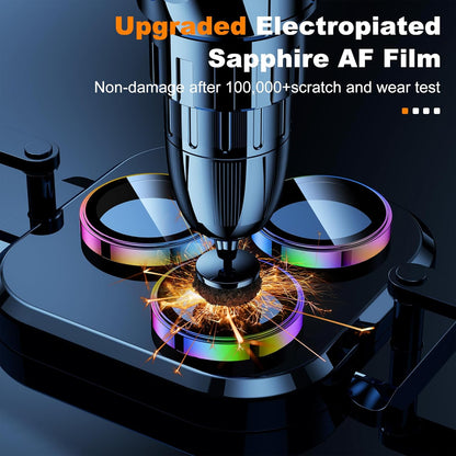 Hoerrye [3+1] for phone 15 Pro Max/phone 15 Pro Camera Lens Protector, [Keep Lens Original Design] [Truly Shatterproof] 9H Tempered Glass Camera Cover Screen Protector Accessories,Colorful 2 Pack