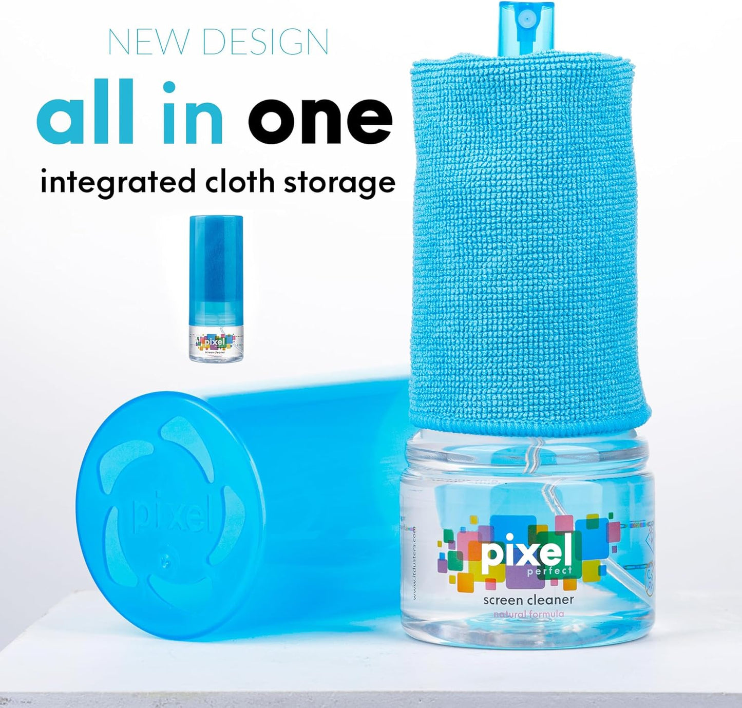 Pixel Perfect | 10oz | Screen Cleaner Kit, for TV, Laptops, Computers, Monitors, Phones, Tablets | 300ml Cleaning Kit, Premium Natural Spray