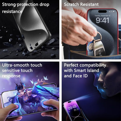 2 Pack Matte Screen Protector for iPhone 16e/iPhone 14/iPhone 13 Pro/iPhone 13, 9H Tempered Glass, Full Coverage, Anti-Fingerprint, Auto Dust-Elimination, No Bubble, Easy Installation