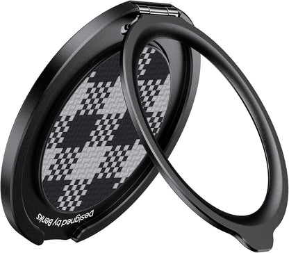 BENKS ArmorPop Magnetic Phone Grip & Stand for MagSafe, 360° Rotation Adjustable Phone Ring Holder for iPhone 17/16/15/14/13/12 Series, Durable Kevlar Design