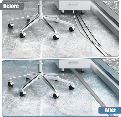 Floor Cord Covers for Wires 6FT Cable Hider Wire Cover Self Adhesive Cord Hider Floor for Offices, Homes, Workshops, Warehouses Cable Cavity 0.39" W x 0.27" H