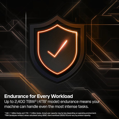 WD_BLACK 4TB SN8100 NVMe SSD Internal Solid State Drive - Gen 5 PCIe 5.0x4, M.2 2280, Seq. Read Speeds Up to 14,900 MB/s, Best for AI Applications, Gaming, and Video Editing - WDS400T1X0M