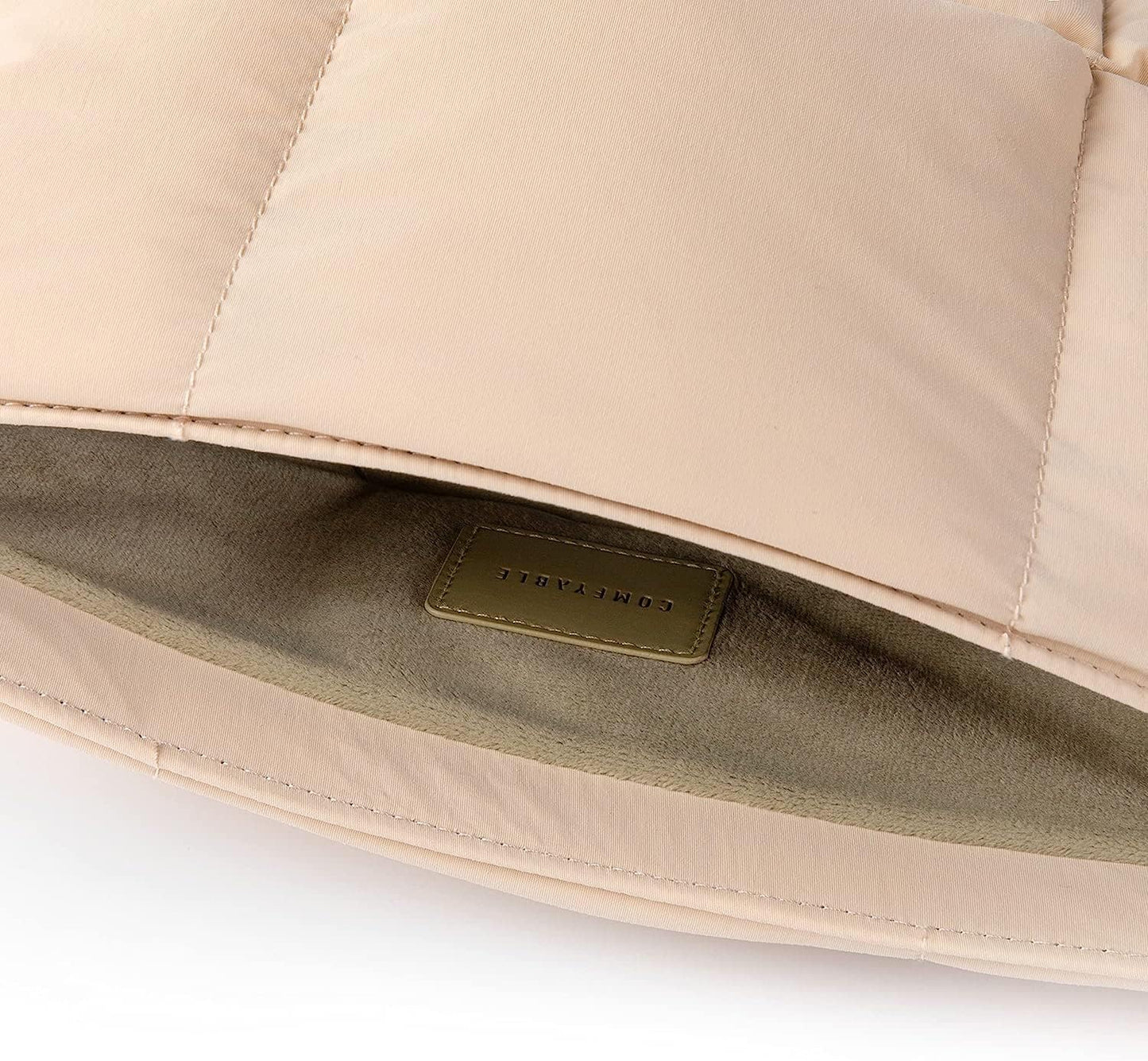 Comfyable Puffy Laptop Sleeve 13 Inch 14 Inch, Quilted Puffer Laptop Carrying Case, Pillow Case Compatible with MacBook Air M4 2025 M3 M2 M1, MacBook Pro M4 Pro/Max, Sand