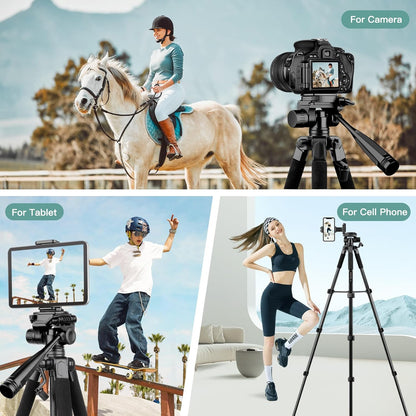 Victiv 68" Phone Tripod Stand, Tablet Tripod for iPhone iPad with Remote and Holder, Phone Stand for Video Recording Travel Photo Vlog Photography, Compatible with Smartphone Digital Camera