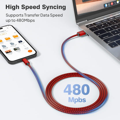 Elebase USB Type C Charger Cable 3 Pack 1.5/3.3/6.6FT,Car Charging Cord for iPhone 16 Pro Max Plus,Kindle Fire HD 7 2022 12th,10 9th 2019,8 10th 2020,Paperwhite 11th 2021,Samsung Galaxy S22 S23 S24