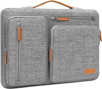 MOSISO 360 Protective Laptop Case 17.3 inch, 17-17.3 inch Laptop Sleeve Compatible with Dell, HP, Lenovo, Asus, Acer, Alienware, Side Open Carrying Case with 4 Zipper Pockets&Handle, Gray