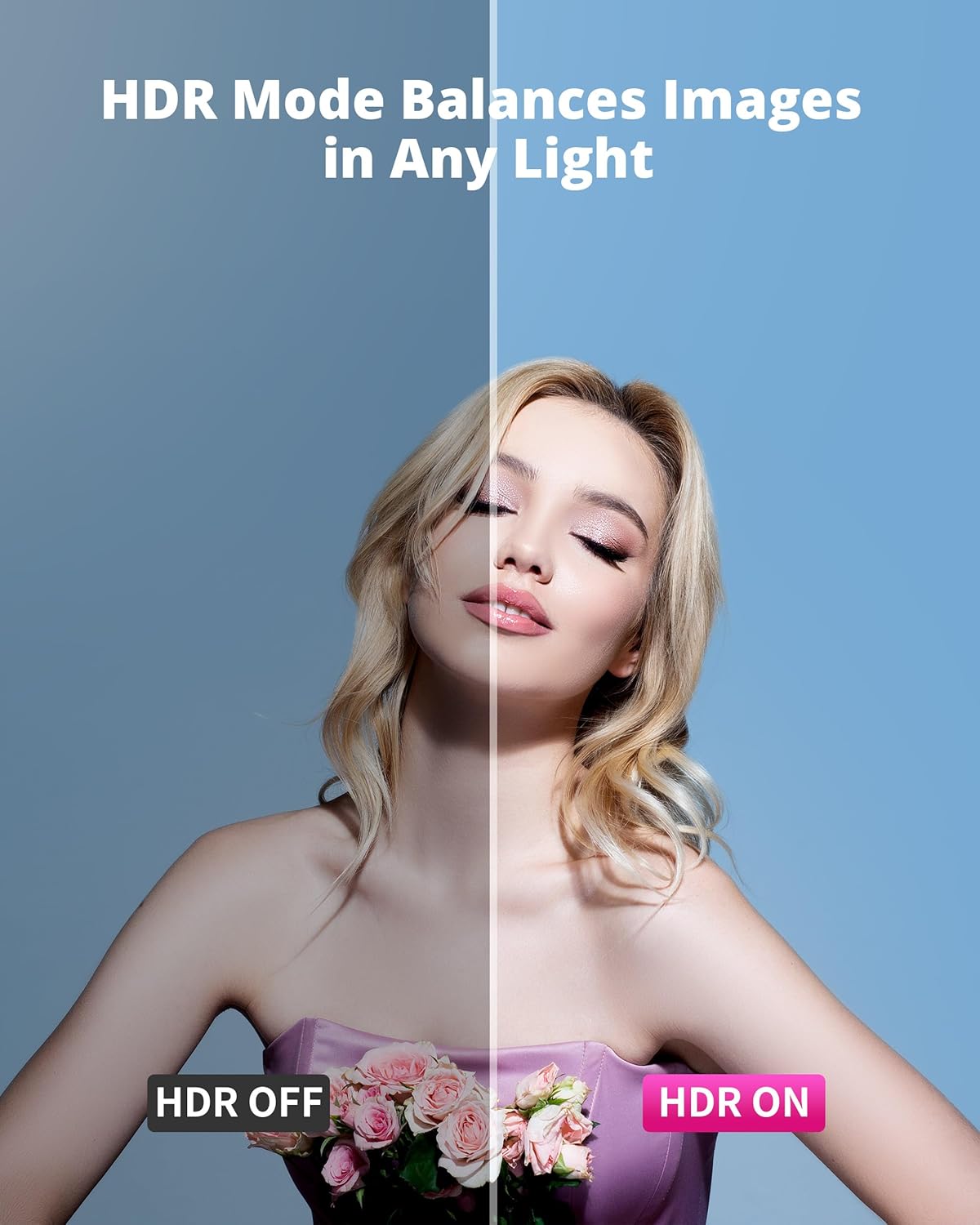 LOVENSE Webcam 2 4k for PC, Live Streaming Camera 1/2" Sensor True Focus Al Noise Canceling, Hand Gesture Control, Mobile Control, Auto Framing, Customizable Audio Modes, Microphones, Privacy Control