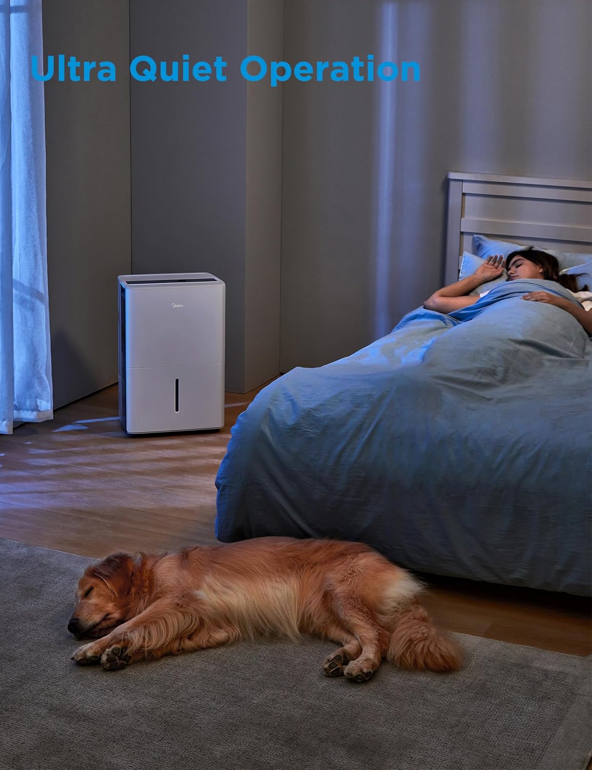 Midea 4,500 Sq. Ft.Dehumidifier for Basement, Energy Star Certified, With Reusable Air Filter 50 Pint - Ideal For Basements, Large & Medium Sized Rooms, And Bathrooms (White)