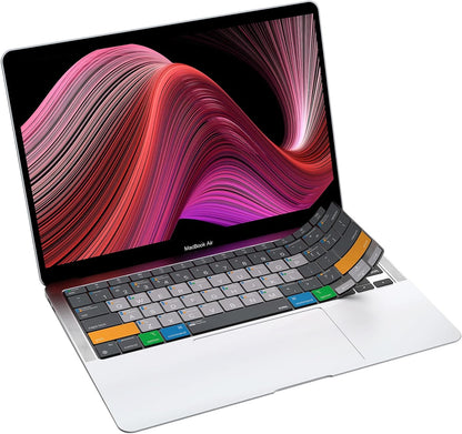 JCPal MacOS Shortcut Guide Keyboard Cover for 2020 MacBook Air 13" (US-Layout)