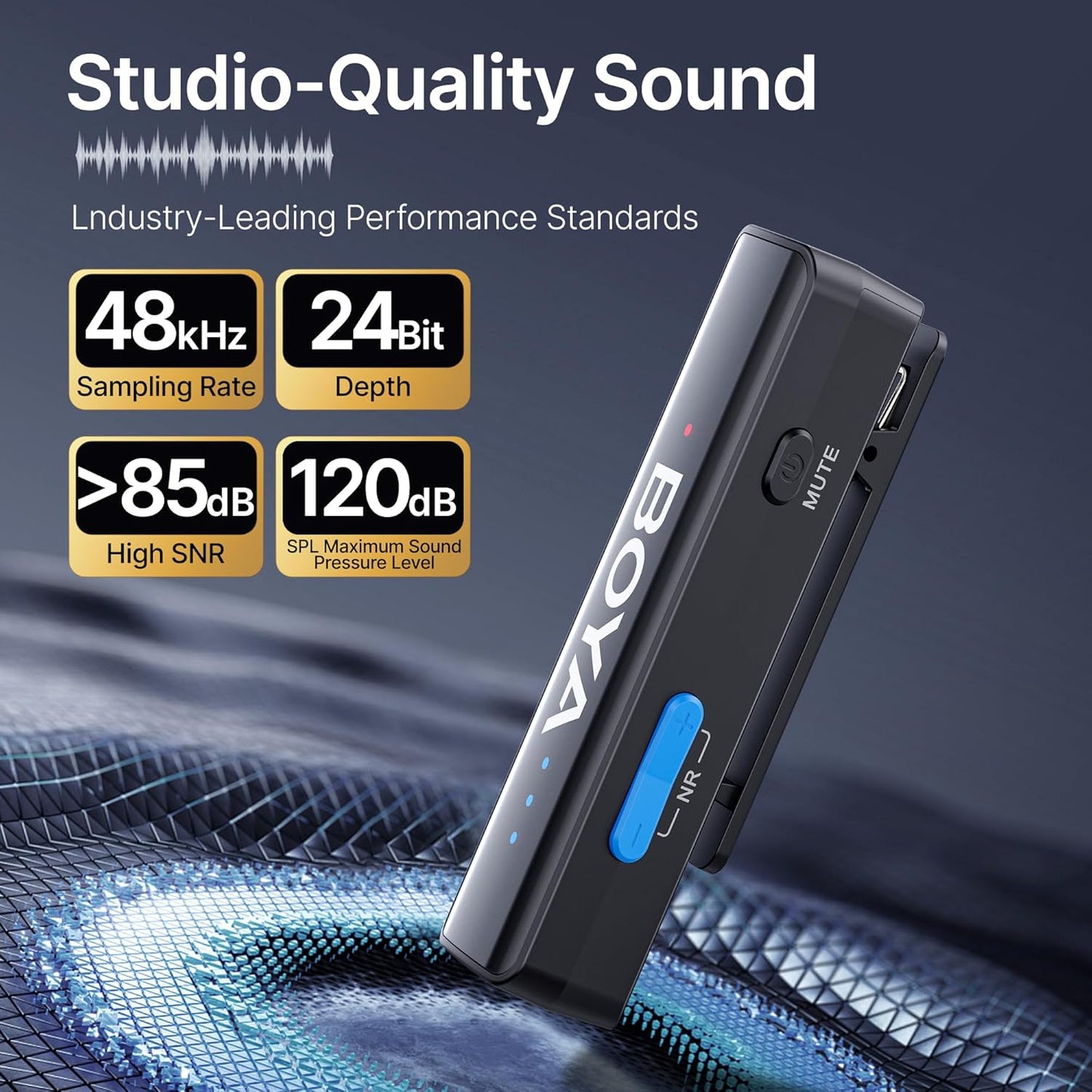 BOYA BOYALINK 2 A2 (2TX+3RX Adapter) Wireless Lavalier Microphone for iPhone Camera Android, Clip on Mic, 48 KHz 24 Bit, 6mm Mic, 1000ft, Noise Cancelling, Mini Lapel Mic USB-C/Lightning/3.5mm TRS