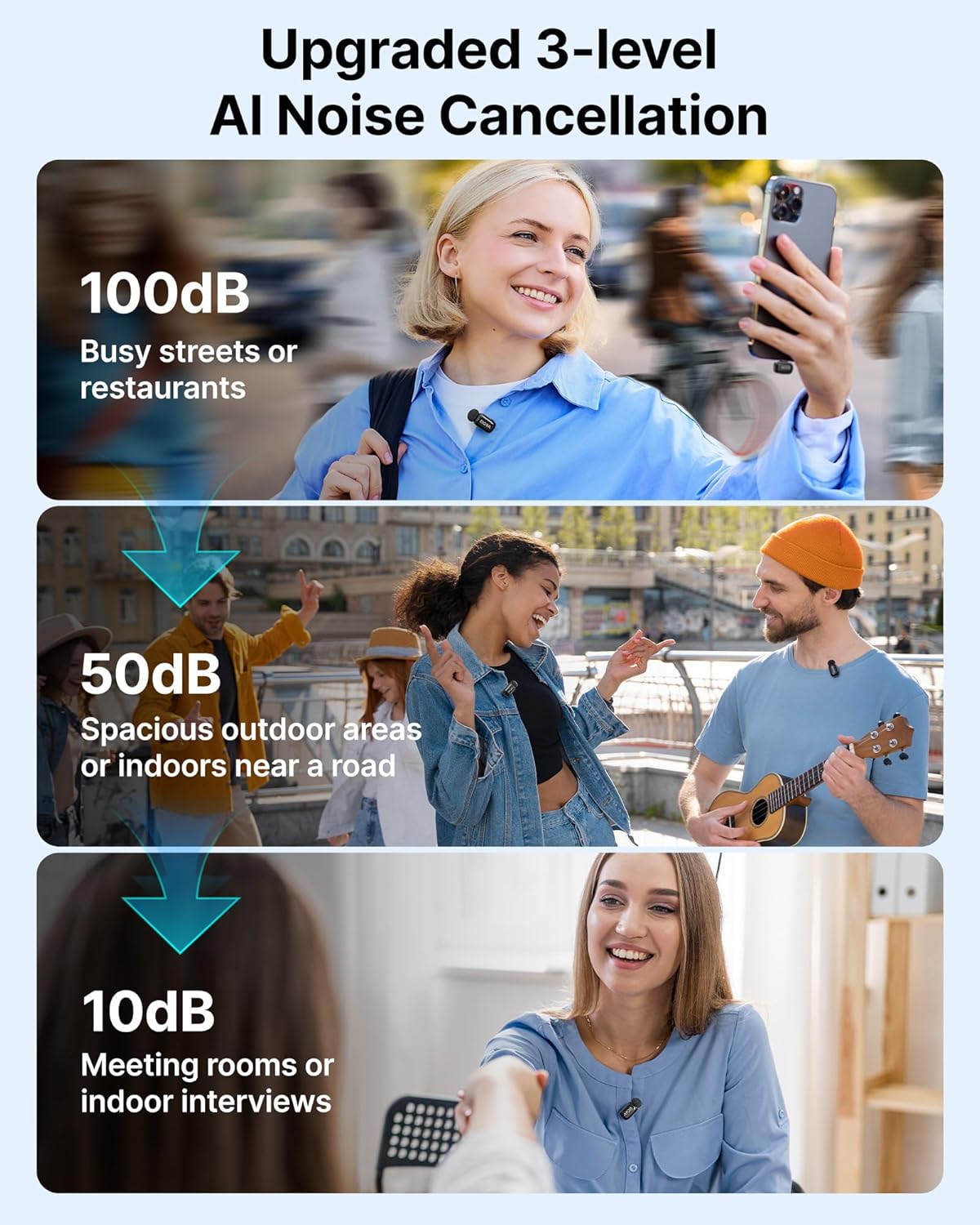 BOYA mini Wireless Microphone for iPhone/Android/PC/Tablets with USB C/Lightning Plug, MFi Certified, Noise Reduction, AI Voice Changer, 30H Battery Life with Charging Case for Video Recording Podcast