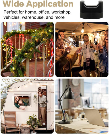 Magnetic Cable Clips Zip Tie Mount Base, Include 20 Pcs 20mm Magnetic Wire Cable Holders with 100 Pcs Heavy Duty Zip, Multipurpose Cable Ties Management Base for Wire, Black