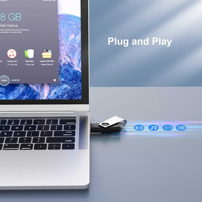 TOPESEL 100PCS 2GB Bulk USB 2.0 Flash Drives, Thumb Drives with USB 2.0 Speed, Ideal for Data Backup and Transfer