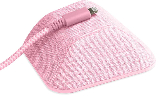 Smartish® Magnetic Cord Holder - Cable Wrangler Organizer with Magnet Clips for Charger Management on Desktop, Nightstand, or Side Table for All Cables, USB-C, Lightning Cables - I'm Blushing