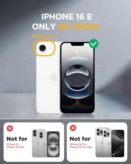 Miracase Magnetic for iPhone 16e Case Full-Body Phone with Built-in Glass Screen Protector, [Compatible with MagSafe] Military Drop Proof 16E Cover Bumper 6.1 inch, Green