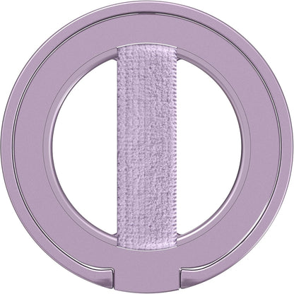 EWA MagOne Ultra Phone Grip Stand with Replaceable Elastic Finger Loop, Removable Magnetic Ring Holder Kickstand Loop, Accessories for iPhone 16, 15, 14, 13 Pro/Max/Plus (Purple)