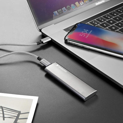 Verbatim 1TB Vx500 Portable SSD External Hard Drive USB 3.1 Gen 2 – Space Gray