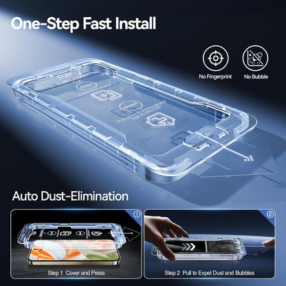 SMARTDEVIL [3+1 Pack Screen Protector For Google Pixel 9 Pro XL With Camera Lens Protector, FingerPrint Reader Compatible, Clear 9H Tempered Glass Film, Fast & Easy Installation, Alignment Frame