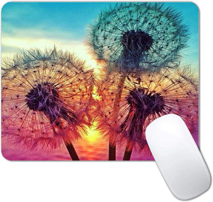 Dandelion Mouse Pad Non-Slip Rubber Base Gaming MousePads for Computers Laptop Office,Cute Mouse Pads with Designs for Women,9.5"x7.9"x0.12"(240mm x 200mm x 3mm)