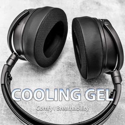 TRANSTEK Replacement Earpads Compatible with Audeze Maxwell Headphones, Maxwell Replacement Ear Cushion, Thickness and Noise Isolation Foam (Cooling Gel Mesh)