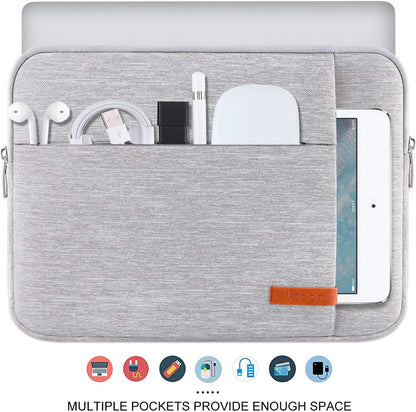 Lacdo Chromebook Case 11 Inch Laptop Sleeve for 11 Inch Acer HP Lenovo Dell Samsung ASUS Chromebook Spin 3 11, 13 inch New Surface Pro 11 Copilot+PC / 10 9 8 X, 11.6" MacBook Air Computer Bag, Gray