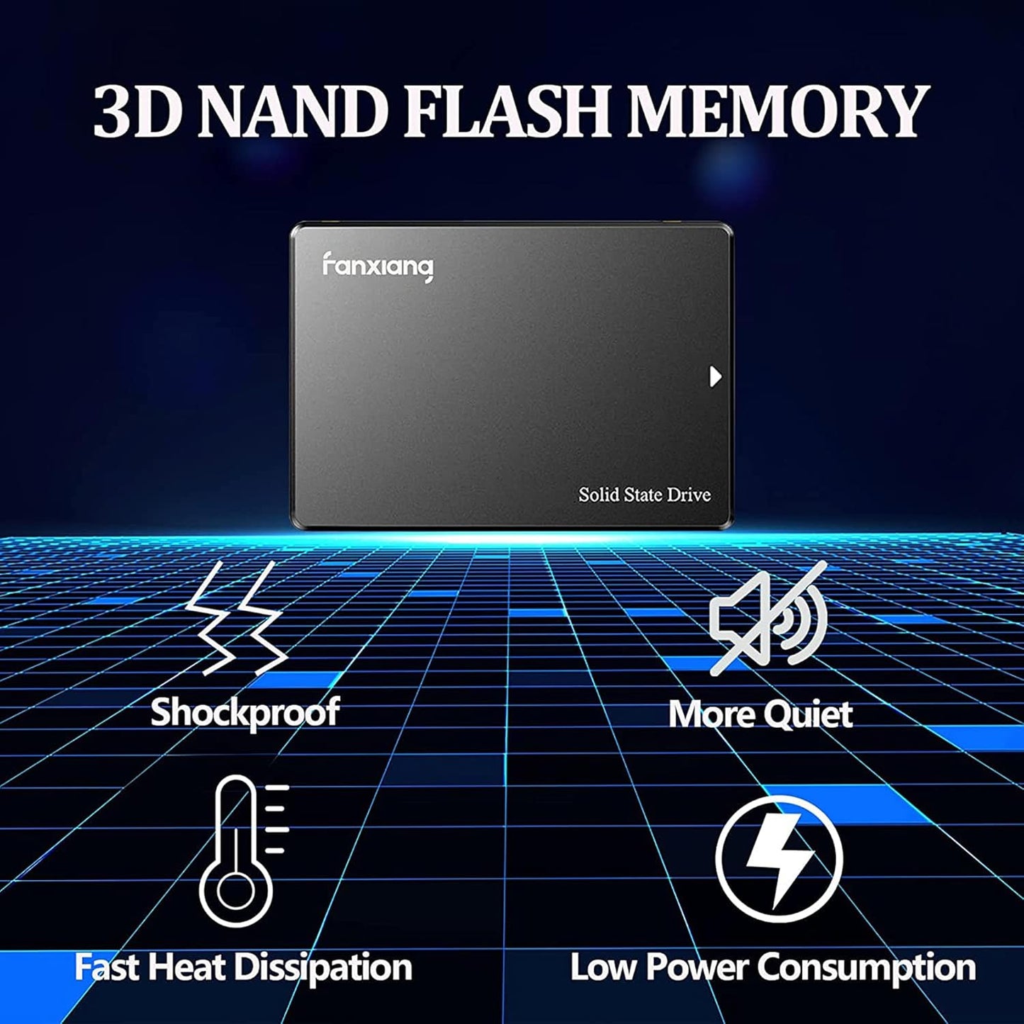 S101 256GB SSD SATA III 6Gb/s 2.5" Internal Solid State Drive, Read Speed up to 550MB/sec, Compatible with Laptop and PC Desktops(Black)