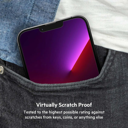 Belkin iPhone 14 Plus, iPhone 13 Pro Max Screen Protector TemperedGlass, AntiMicrobial-Treated, Easy Application Bubble Free with Included Guide Stickers