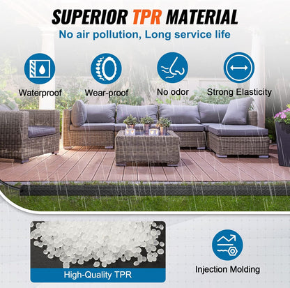 VEVOR 3 PCs Drop Over Cable Cover Ramp, 2,000 lbs/axle Load Capacity, Heavy Duty Cable Hose Protector Ramp, Floor Cord Cover for High Walking Traffic Areas Indoor Outdoor Home Office Warehouse School