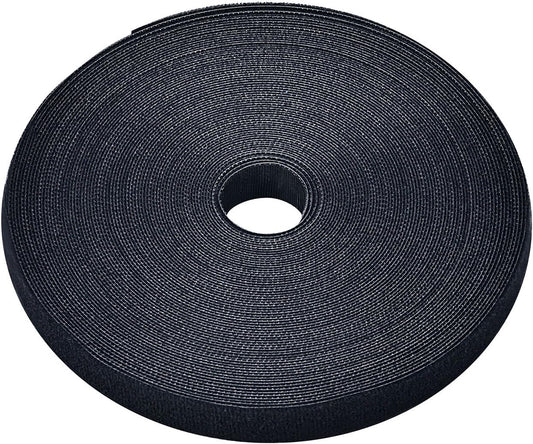Pasow fastening tape Cable Tie Double Side Nylon Power Wire Management 3/4Inch 1 Roll Hook (25 Yards, Style 2)