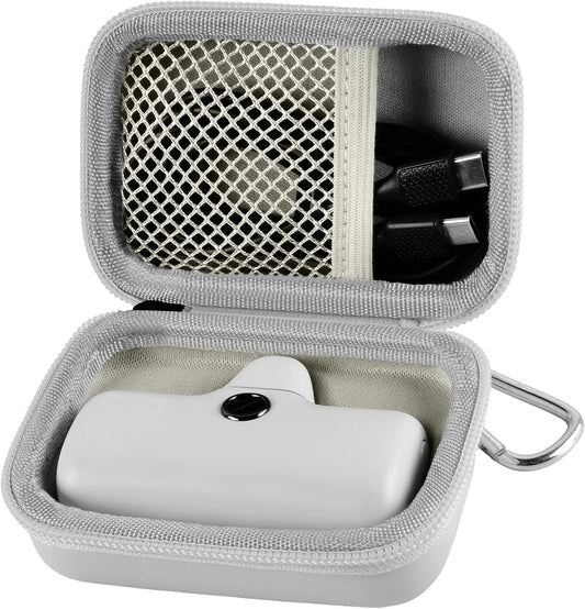 Portable Charger Power Bank Case for Swyop/for Feob/for Charmast/for JEJILL/for LanLuk/for VEGER/for iWALK/for Taegila/for Kuulaa and More Small Charging Battery Pack - Bag Only (White)