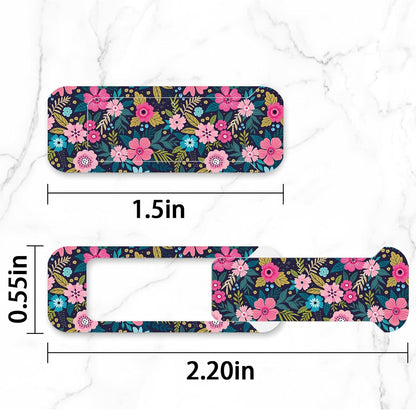 Webcam Cover, 3 Pieces, Laptop Camera Cover, Privacy Shielding Capacity is Twice as Big as The Traditional, Suitable for Computer Mobile Phones, laptops, Tablets and so on (Flower 1)