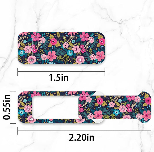 Webcam Cover, 3 Pieces, Laptop Camera Cover, Privacy Shielding Capacity is Twice as Big as The Traditional, Suitable for Computer Mobile Phones, laptops, Tablets and so on (Flower 1)