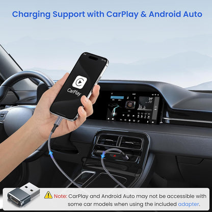 Elebase USB Type C to C 100W Cable 10FT with USB Adapter,Fast Charging PD Charger Cord for iPhone 16 15 Pro Max Plus,Samsung Galaxy S23 S25 S24,Car Play,MacBook Mac,iPad 10,Z Flip Fold 5,Ultra,A53 A54