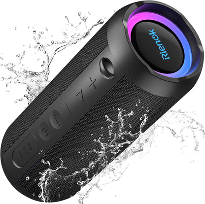RIENOK Portable Bluetooth Speaker 30W Dual Pairing True Wireless Stereo HD Sound IPX7 Waterproof Outdoor Sport Shower Wireless Speaker Bluetooth 5.3 for Home Party