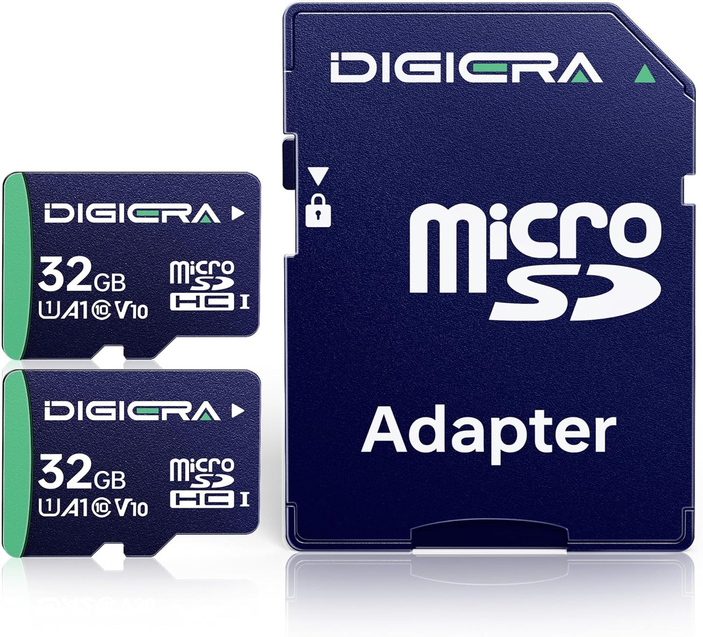 32GB CT100 microSDHC UHS-I Memory Card with Adapter - up to 100MB/s, C10, U1, V10, Full HD, A1, Micro SD Card for Smartphones, Tablets, Cameras, Gaming Consoles, and Drones (2 Pack)