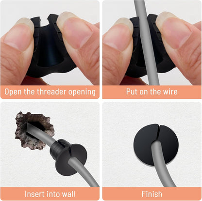 Cable Grommet Routing Kit for Starlink for 3/4 inch Wall Hole, Starlink Accessories, Silicone Cable Wall Pass, Starlink Anti-Slip Wall Grommets for Cables (3/4 inch) 2 Pcs