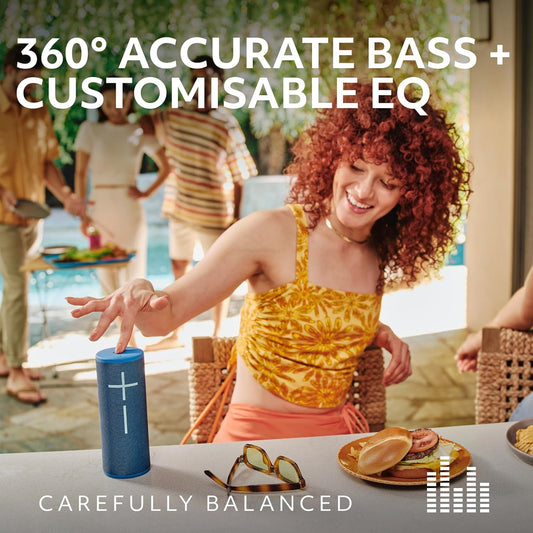 Ultimate Ears Boom 4 Portable Waterproof Bluetooth Speaker with 360-Degree Immersive Sound, Outdoor Floating Speaker, 15-Hour Battery, 147ft Range - Black