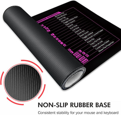 Galdas Gaming Mouse Pad XXL XL Large Long Extended Big Mousepad Non-Slip Rubber Keyboard Mouse Pad with Stitched Edges for Laptop Home Office (31.5x11.8x0.08 Inch) -Notes