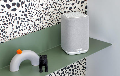 Denon Home 150 Wireless Smart Speaker – Compact Design, Wi-Fi & Bluetooth, HEOS Built-in, Alexa Built-in, Siri & AirPlay 2, Spotify Connect, Multi-Room Support, White