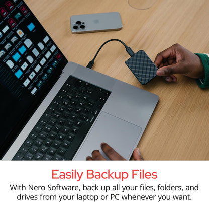 Verbatim 2TB Store 'n’ Go Mini External Solid State Drive USB 3.2 Gen 1 USB-C Connection - Diamond Black