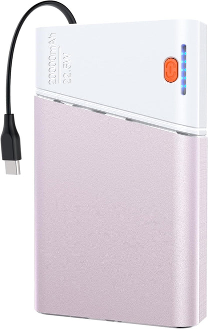 Portable Charger 20000mAh, 22.5W PD 3.0+QC 4.0 Super Fast Charging Power Bank, Cooler Aerospace Metal Case for iPhone 17 16 15 14, 13 Android, iPad, Samsung Google Tablet & More, Travel Essential