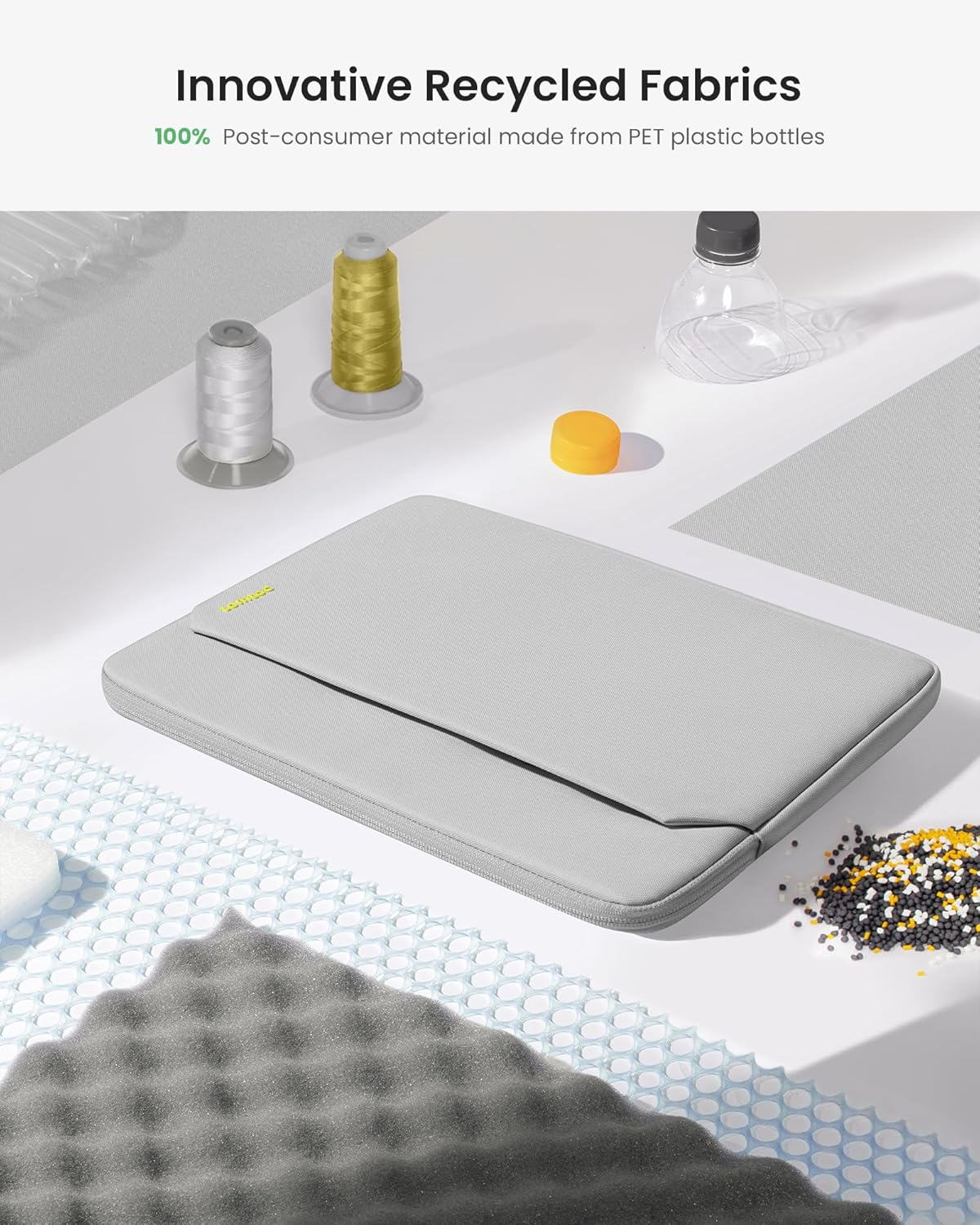 tomtoc Slim Laptop Sleeve for 14-inch MacBook Pro M4/M3/M2/M1 Pro/Max 2024-2021, Water-Resistant Protective Case for 13.8 Inch Surface Laptop AI PC, Accessory Bag