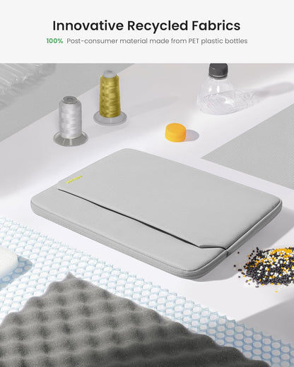 tomtoc Slim Laptop Sleeve for 14-inch MacBook Pro M4/M3/M2/M1 Pro/Max 2024-2021, Water-Resistant Protective Case for 13.8 Inch Surface Laptop AI PC, Accessory Bag