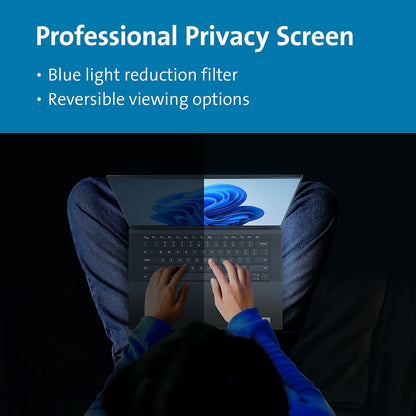 Kensington MagPro™ Magnetic Laptop Privacy Screen 16 inch, Removable 16:10 Laptop Privacy Filter Shield, Anti-Glare, Blue Ray Reduction, Compatible with HP/Dell/Acer/Asus/Lenovo (K55256WW)