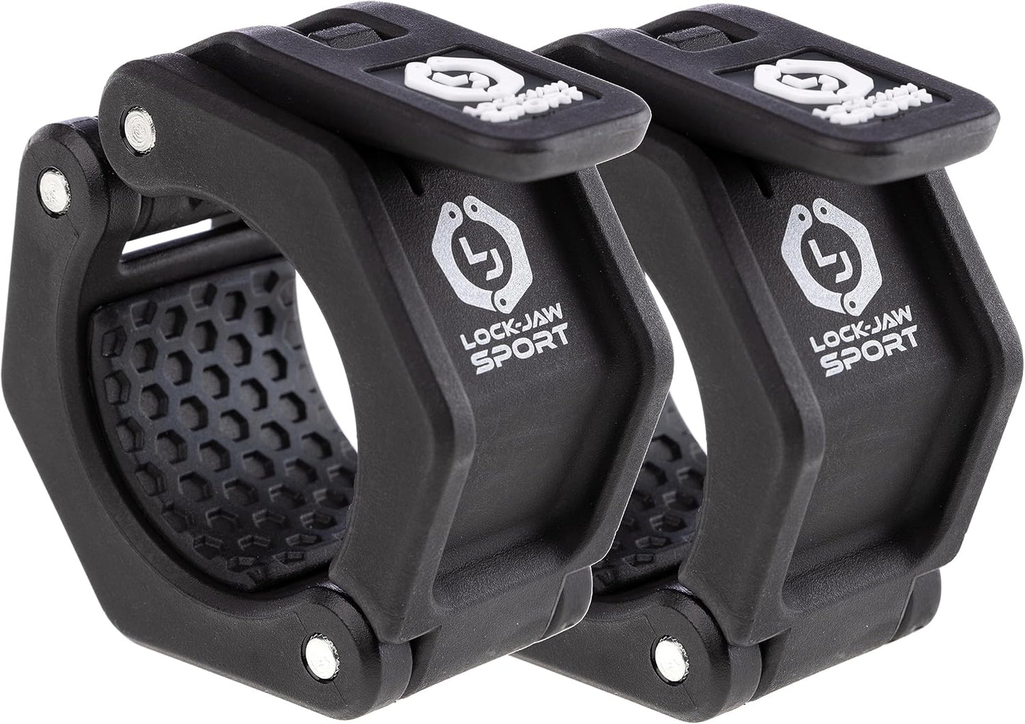 Lock-Jaw Sport Olympic Barbell Collar - Quick Release Barbell Clamp (Black)