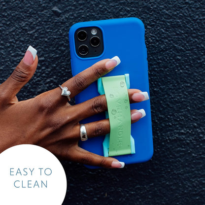 LOVEHANDLE PRO Premium Phone Grip - Silicone Phone Strap - Magnetic Phone Mount and Kickstand for Smartphone and Tablet - Realtree Original Camo Silicone